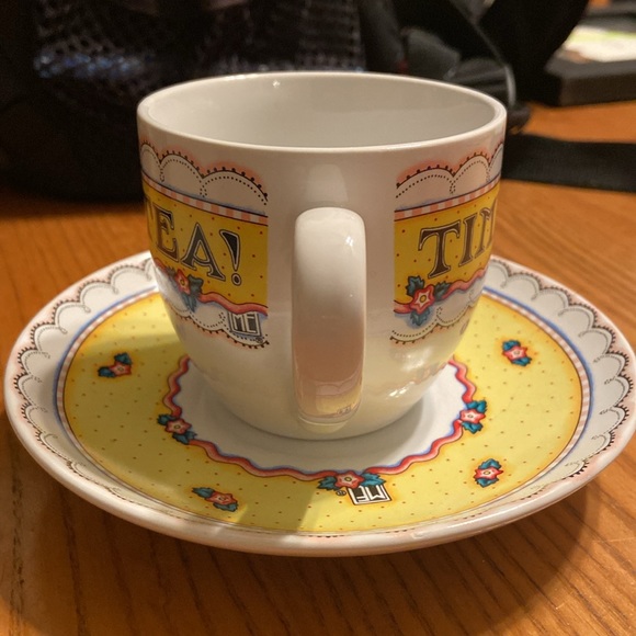 Mary Engelbreit Tea Cup & Saucer Time for Tea - Andrews McMeel Publishing - Picture 4 of 8